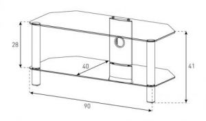 Stolik szklany pod telewizor neo290