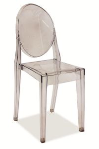 Krzesło nowoczesne z poliwęglanu - półprzezroczyste -mona