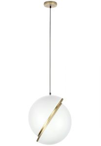 Lampa wisząca globe 38 z akrylowym kloszem w kształcie kuli