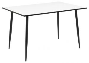 Biały stół crystal 120x80 w stylu loftowym