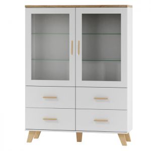 Livorno witryna 2d4s 120cm w stylu skandynawskim