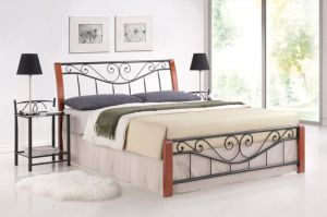 Łóżko klasyczne z wezgłowiem - 160 x 200 cm - roma ii