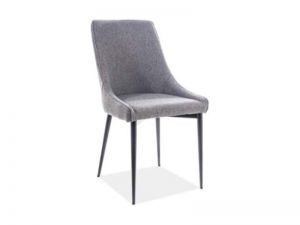 Krzesło tapicerowane nowoczesne - metalowe nogi - anika
