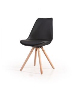 Krzesło skandynawskie z drewnianymi nogami - k2012