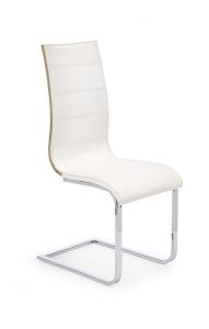 Krzesło nowoczesne z ekoskóry - chromowane - k1045