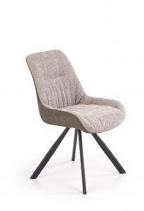Krzesło tapicerowane nowoczesne - metalowe nogi - k393