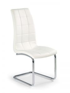 Krzesło nowoczesne z ekoskóry - chromowane - k147