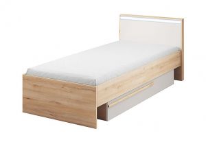 Łóżko pojedyncze nowoczesne - 90 x 200 cm - mento
