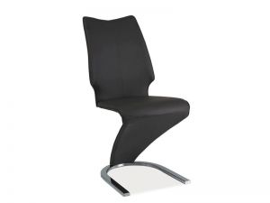 Krzesło nowoczesne z ekoskóry - podstawa stalowa - b-050