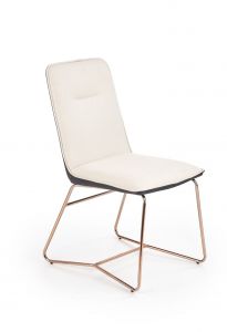 Krzesło tapicerowane nowoczesne - metalowe nogi - k390