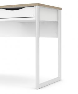 Białe biurko z szufladą function plus small