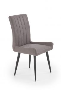 Krzesło tapicerowane nowoczesne - metalowe nogi - k367 szary