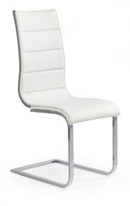 Krzesło nowoczesne z ekoskóry - chromowane - k1044